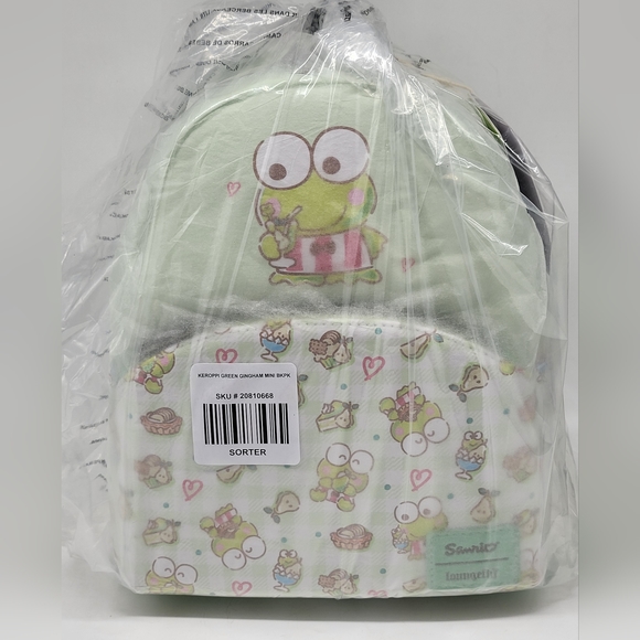 Loungefly x Sanrio Hello Kitty & Friends Keroppi Snacks Mini Backpack NWT - Picture 5 of 7
